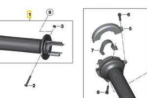 Bmw R1200GS 2006 2012 Manopola riscaldata sinistra