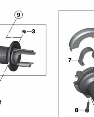 Bmw R1200GS 2006 2012 Manopola riscaldata sinistra