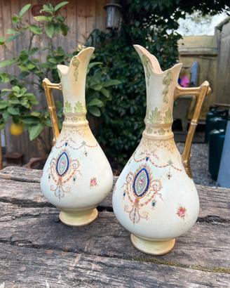 Coppia vasi antichi crown devon