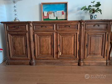 credenza legno massello