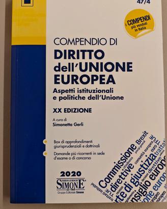 Compendio di diritto dell'unione europea 2020