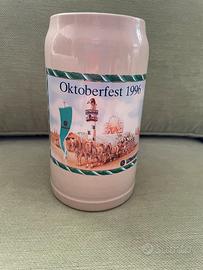 Boccale  1lt celebrativo Oktoberfest 1996 ceramica