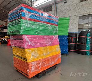 Materassino spugna e pvc ginnico sportivo