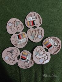 set 4 kit cucito da viaggio