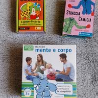set 3 carte da gioco bambini 