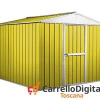 Box deposito porta attrezzi lamiera 276x260 giallo