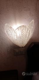 Applique da parete foglie in vetro