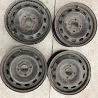 4 cerchi ferro FORD FIESTA 5.5X14 4X108 ET 37.5