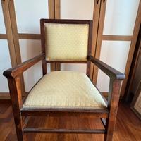 Coppia poltrone vintage in stile liberty