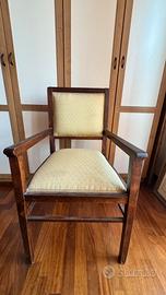 Coppia poltrone vintage in stile liberty