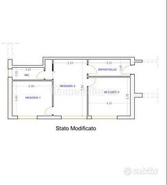 Immobile 58mq ex studio medico