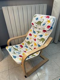 Poltroncina Poang ikea bambini