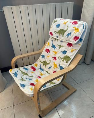 Poltroncina Poang ikea bambini