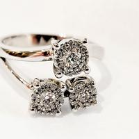 Anello trilogy Magic Donna Oro 18kt-750 Diamanti 