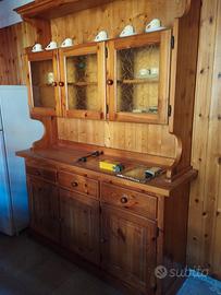 Credenza in legno massello stile rustico 