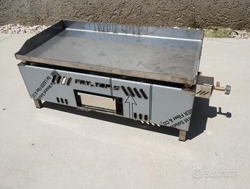 Fry - Top con piastra di cottura in acciaio Inox