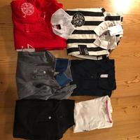 6 Pezzi Polo Maniche Lunghe Corte T-shirt