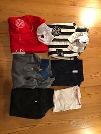 6 Pezzi Polo Maniche Lunghe Corte T-shirt