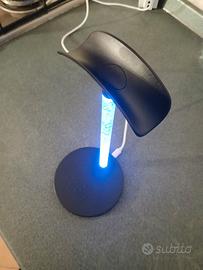 Piattaforma caricabatterie wireless luminosa