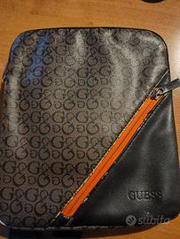 Guess - borsello uomo nero e marrone