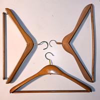 Grucce appendiabiti in legno vintage