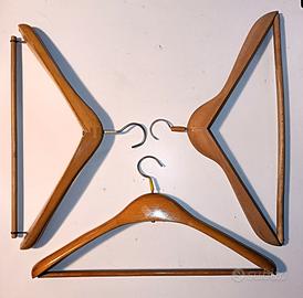 Grucce appendiabiti in legno vintage