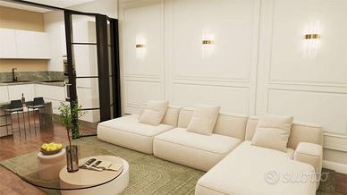 Spazioso bilocale con grande cortile