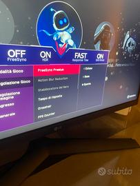 Monitor 27 pollici LG ULTRAGEAR 144hz 1 ms