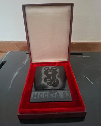 placca da collezione, olimpiadi Mosca 80'. 