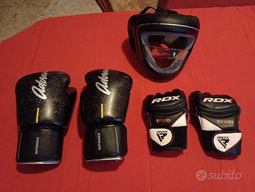 Casco, Guantoni e Guantini per MMA, Boxe...