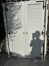 Persiane 2 ante in PVC misura luce 122x184,5