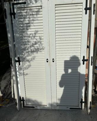 Persiane 2 ante in PVC misura luce 122x184,5