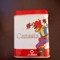 Gioco della Canasta con scatola di latta - nuovo