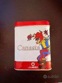 Gioco della Canasta con scatola di latta - nuovo