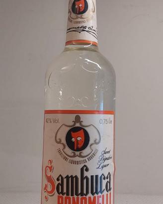 Bottiglia storica di Sambuca Bonomelli