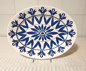 Piatto ovale ceramica Besio & Figlio vintage '60