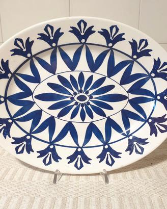 Piatto ovale ceramica Besio & Figlio vintage '60
