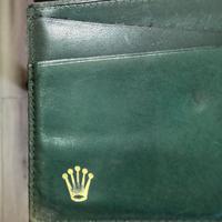 Portafogli in vera pelle verde by Rolex