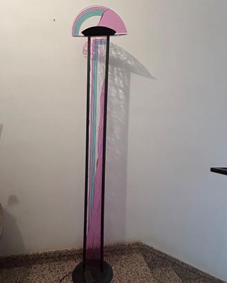 Lampadari e piantana in vetro colorato coordinati