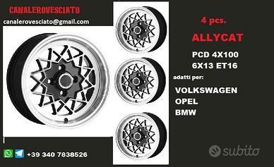 Cerchi allycat 6x 13 et16 4x100 vw opel bmw