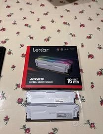 RAM LEXAR RGB WHITE ddr4 3866 mhz 16gb 8x2 HYNIX