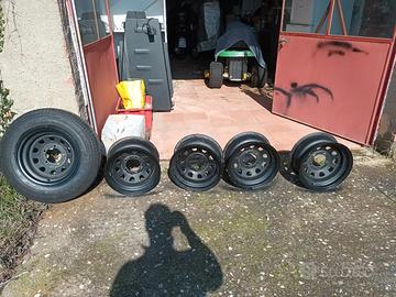 5 cerchi in acciaio Daytona 7x15 suzuki et-20