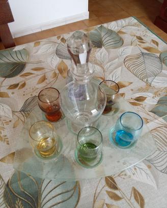 set bicchieri liquore 