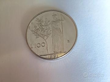 100 lire Minerva piccole