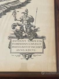 STAMPA ROMA RINASCIMENTALE GRANDE FORMATO CON CORN