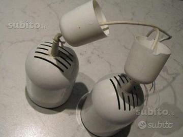 Set coppia lampada 2 sospensione, faretto BIANCO