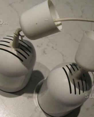 Set coppia lampada 2 sospensione, faretto BIANCO