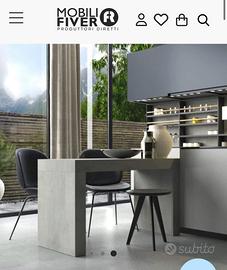 Tavolo da pranzo Mobilfiver 120x60 biancofrassino