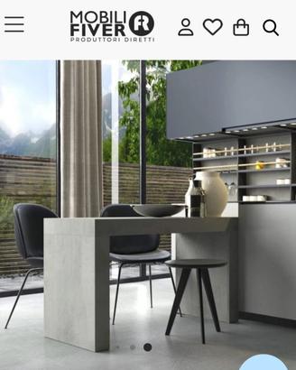 Tavolo da pranzo Mobilfiver 120x60 biancofrassino