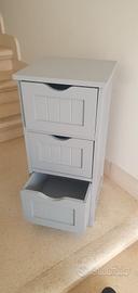 Mobile cassettiera verticale maniglie intagliate